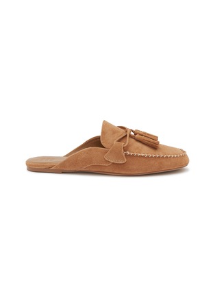 Main View - Click To Enlarge - PEDDER RED - Kelly Suede Moccasin Slide
