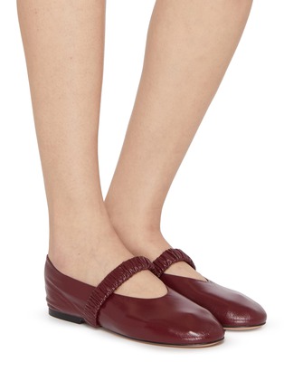 Figure View - Click To Enlarge - PEDDER RED - Blake Leather Mary Jane Flats
