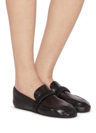 Figure View - Click To Enlarge - PEDDER RED - Bennett Leather Loafers