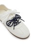 Detail View - Click To Enlarge - PEDDER RED - Petra Low Top Suede Nylon Women's Sneakers