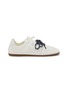 Main View - Click To Enlarge - PEDDER RED - Petra Low Top Suede Nylon Women's Sneakers