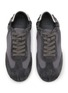 Detail View - Click To Enlarge - PEDDER RED - Patty Satin Suede Women's Sneakers
