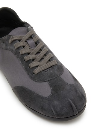 Detail View - Click To Enlarge - PEDDER RED - Patty Satin Suede Women's Sneakers