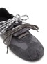 Back View - Click To Enlarge - PEDDER RED - Patty Satin Suede Women's Sneakers