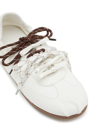 Back View - Click To Enlarge - PEDDER RED - Patty Satin Suede Women's Sneakers