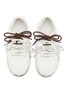 Front View - Click To Enlarge - PEDDER RED - Patty Satin Suede Women's Sneakers