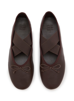 Detail View - Click To Enlarge - PEDDER RED - Bella Leather Mary Jane Flats