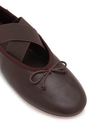 Detail View - Click To Enlarge - PEDDER RED - Bella Leather Mary Jane Flats