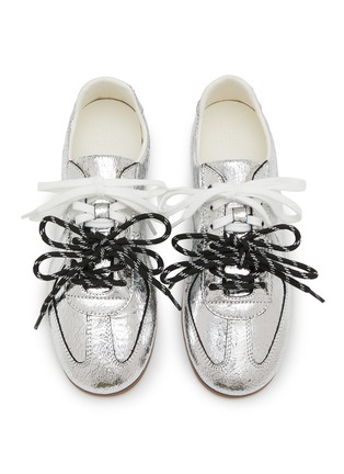 Front View - Click To Enlarge - PEDDER RED - Petra Leather Women's Sneakers