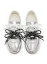 Front View - Click To Enlarge - PEDDER RED - Petra Leather Women's Sneakers