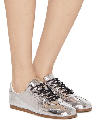 Figure View - Click To Enlarge - PEDDER RED - Petra Leather Women's Sneakers