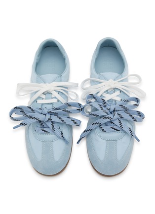 Front View - Click To Enlarge - PEDDER RED - Petra Suede Women's Sneakers