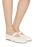 Figure View - Click To Enlarge - PEDDER RED - Blake Leather Mary Jane Flats