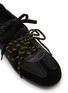 Detail View - Click To Enlarge - PEDDER RED - Petra Low Top Suede Nylon Women's Sneakers