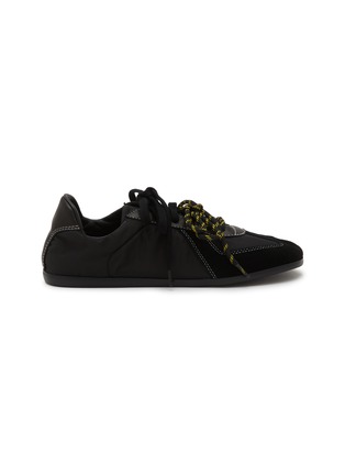 Main View - Click To Enlarge - PEDDER RED - Petra Low Top Suede Nylon Women's Sneakers