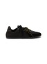 Main View - Click To Enlarge - PEDDER RED - Petra Low Top Suede Nylon Women's Sneakers