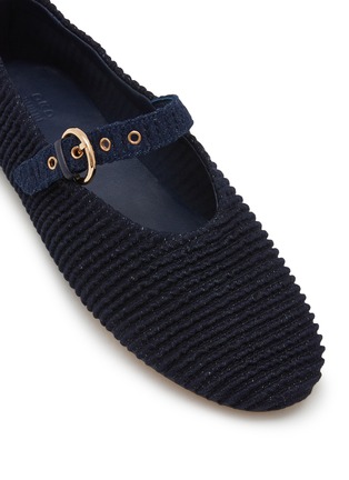 Detail View - Click To Enlarge - PEDDER RED - Beatrice Denim Mary Jane Flats