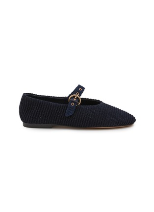Main View - Click To Enlarge - PEDDER RED - Beatrice Denim Mary Jane Flats