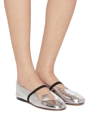 Figure View - Click To Enlarge - PEDDER RED - Charlie Leather Mary Jane Flats