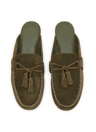 Detail View - Click To Enlarge - PEDDER RED - Kelly Suede Moccasin Slide