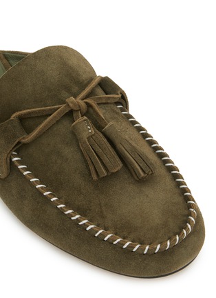 Detail View - Click To Enlarge - PEDDER RED - Kelly Suede Moccasin Slide