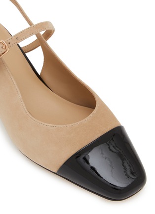 Detail View - Click To Enlarge - PEDDER RED - Britt 35 Suede Slingback Pumps