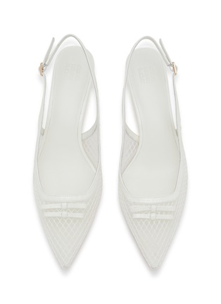 Detail View - Click To Enlarge - PEDDER RED - Lily 50 Mesh Slingback Pumps