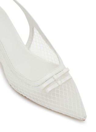 Detail View - Click To Enlarge - PEDDER RED - Lily 50 Mesh Slingback Pumps