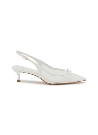 Main View - Click To Enlarge - PEDDER RED - Lily 50 Mesh Slingback Pumps