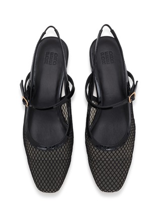 Detail View - Click To Enlarge - PEDDER RED - Britt 40 Mesh Slingback Pumps