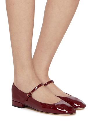 Figure View - Click To Enlarge - PEDDER RED - Farah Patent Leather Mary Jane Flats