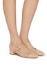 Figure View - Click To Enlarge - PEDDER RED - Britt 40 Mesh Slingback Pumps