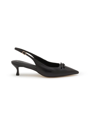 Main View - Click To Enlarge - PEDDER RED - Lily 50 Leather Slingback Pumps