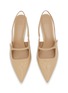 Detail View - Click To Enlarge - PEDDER RED - Lilly 50 Patent Leather Slingback Pumps