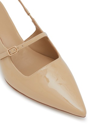 Detail View - Click To Enlarge - PEDDER RED - Lilly 50 Patent Leather Slingback Pumps