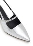 Detail View - Click To Enlarge - PEDDER RED - Lilly 50 Metallic Leather Slingback Pumps