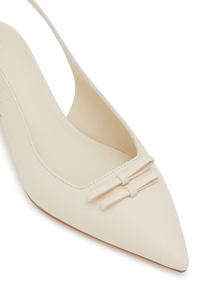 Detail View - Click To Enlarge - PEDDER RED - Lily 50 Leather Slingback Pumps