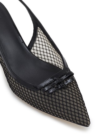 Detail View - Click To Enlarge - PEDDER RED - Lily 50 Mesh Slingback Pumps