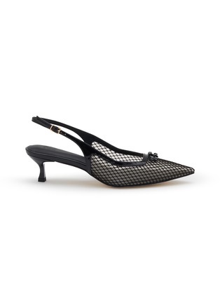 Main View - Click To Enlarge - PEDDER RED - Lily 50 Mesh Slingback Pumps