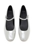 Detail View - Click To Enlarge - PEDDER RED - Farah Metallic Leather Mary Jane Flats