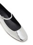 Detail View - Click To Enlarge - PEDDER RED - Farah Metallic Leather Mary Jane Flats
