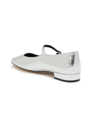  - PEDDER RED - Farah Metallic Leather Mary Jane Flats