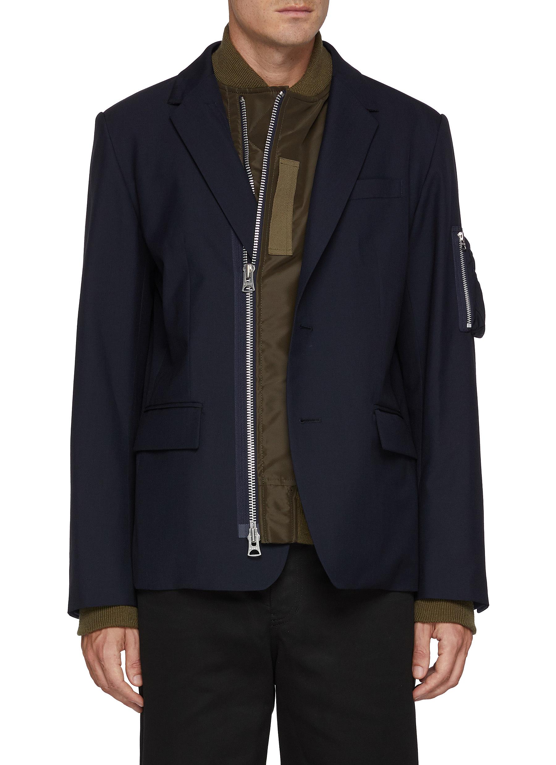 sacai 2306857022 関税送料込 サカイ - sacai | Side Zip Cotton T-Shirt-Black-2の通販