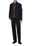 Figure View - Click To Enlarge - SACAI - Zip Up Layered Hybrid Blazer