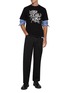 Figure View - Click To Enlarge - SACAI - Belted Cotton Chino Pants