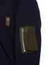  - SACAI - Zippered Sleeve Pocket Sponge Sweat Hoodie