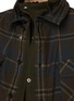  - SACAI - Layered Zip Up Plaid Shirt