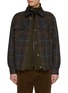 Main View - Click To Enlarge - SACAI - Layered Zip Up Plaid Shirt
