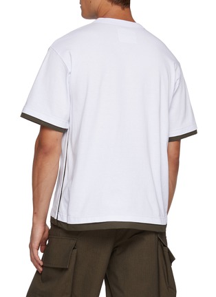 Back View - Click To Enlarge - SACAI - Chest Pocket Layered Cotton T-Shirt