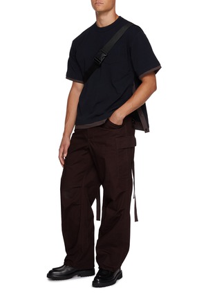 Figure View - Click To Enlarge - SACAI - Chest Pocket Layered Cotton T-Shirt
